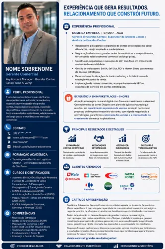 Currículo Premium com design profissional