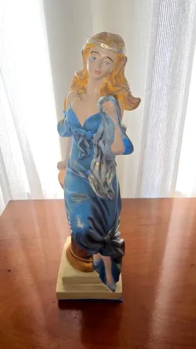 Estatueta Mulher Grega Romana Afrodite em gesso