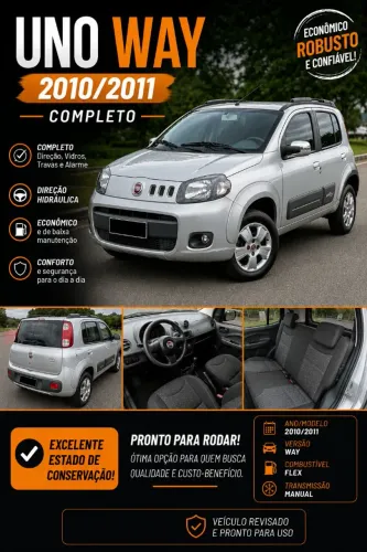 Fiat Uno Mille WAY Economy 1.0 F.flex 4P 2011