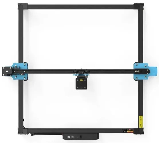 máquina de corte e gravação a laser TTS 20 Pro 20w de potência, com mandril