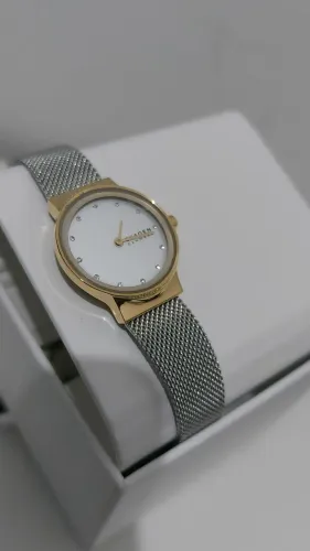 Skagen Relógio feminino Freja de aço inoxidável