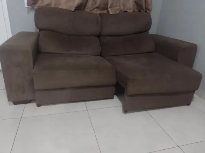 sofá retrátil 2 lugares 