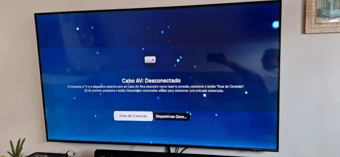 TV 55 Samsung defeito de tela