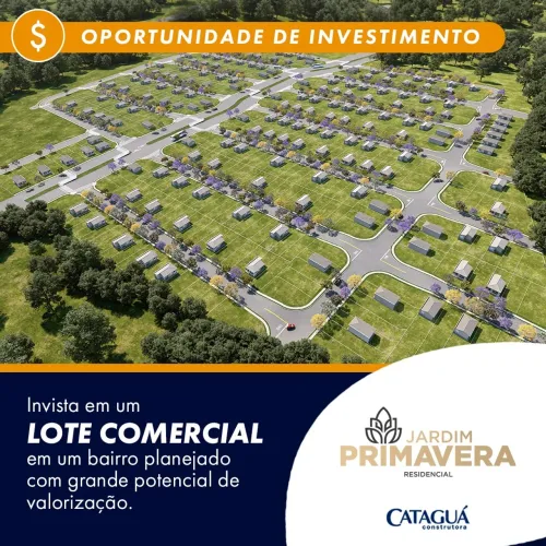 Jardim Primavera Residencial, Lotes Comerciais de 216,54m2 e 434,14m2, Ótima Localização