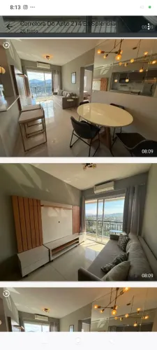 Apartamento mobiliado em Alphaville, 65m 2 suítes 1 vg, 5.850 cond 880.00