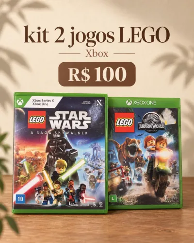 Kit 2 jogos LEGO para Xbox - Star Wars + Jurassic World