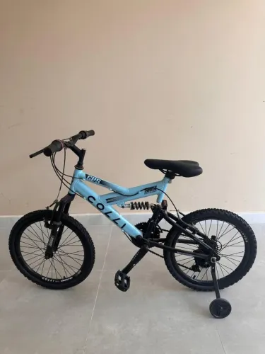 Bicicleta Colli Gps Dupla Suspensão Full Aro 20 21v Cor Azul Tamanho do quadro 14