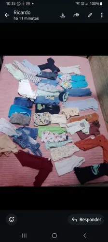 lotinho de roupas pra menino usa até um ano pra mais informações zap * 
