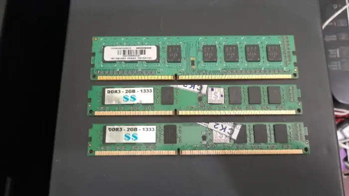 Memória Ddr3 6gb 1333mhz Desktop 3 Módulos De 2gb