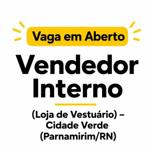 Vendedor Interno (Loja de Vestuário)
