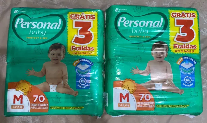 Fraldas Personal Baby Protect & Sec - 70 Unidades