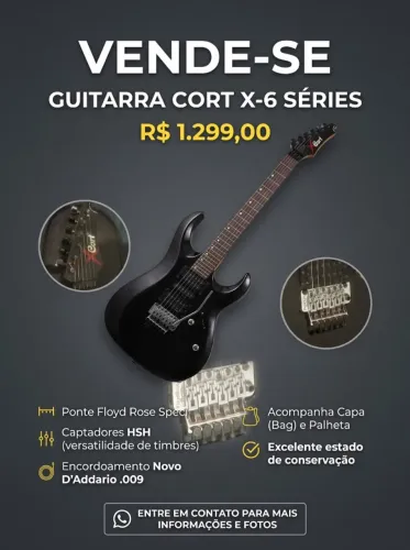 Guitarra Cort X-6 Séries (Floyd Rose, HSH)
