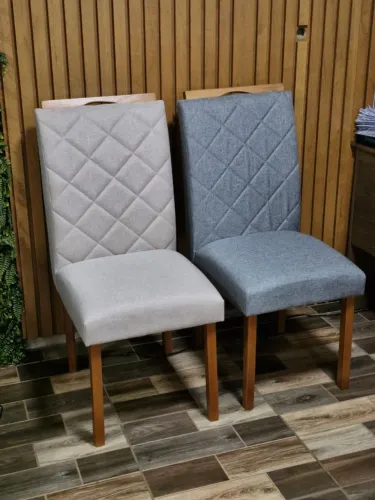 Cadeira para mesa de jantar tecido linho nova a pronta entrega