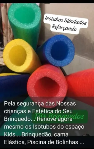 isotubos de proteção, isotubao Blindado para cama elástica  , kid play 
