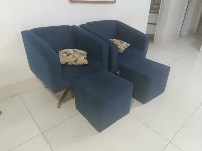 Poltronas elegantes para sala de estar