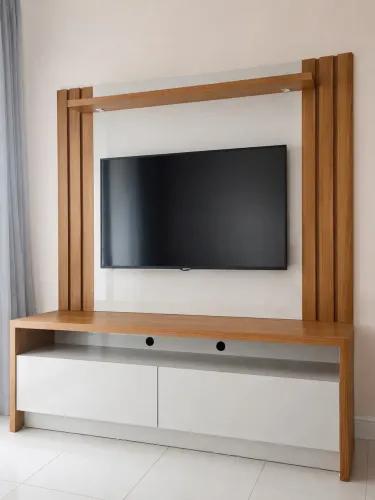 Painel para TV + Rack com iluminação (Desmontado)