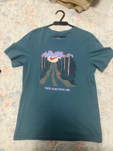 Camiseta Nike Azul Estampada