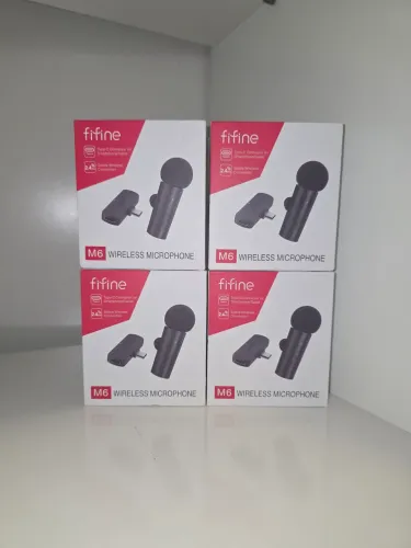 Microfone lapela fifine m6 para entrada tipo c
