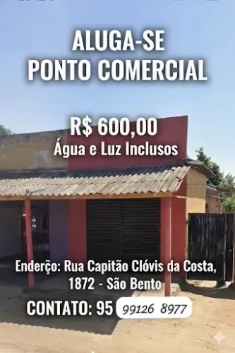 Alugo Ponto Comercial no São Bento