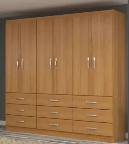 Guarda-Roupa Casal Bergamo de 6 Portas e 9 Gavetas