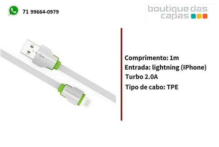 Novo Cabo USB slim fita para iphone 5 6 7 8 plus iphone x ipad 1 metro