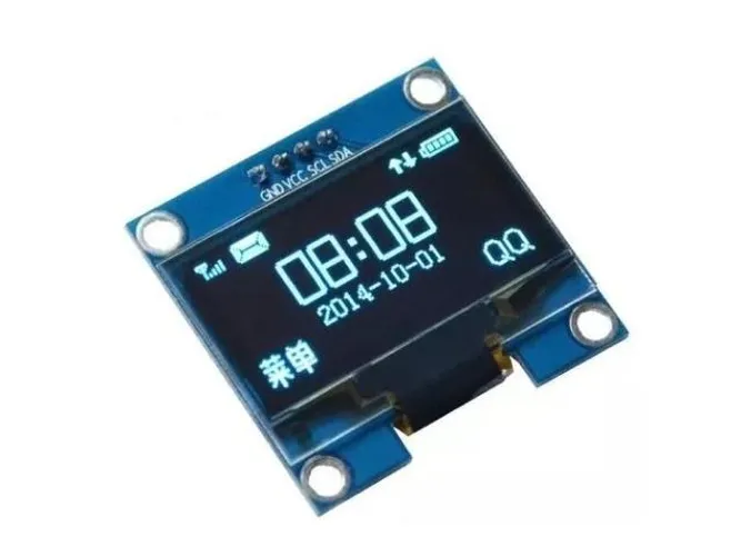 Display Oled 128x64 Gráfico 0.96 I2c Serial Azul Arduino Esp Pic Robotica COD-AM48 