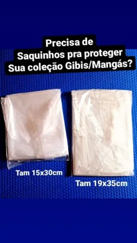 SAQUINHOS PARA PROTEGER GIBIS E MANGÁS 