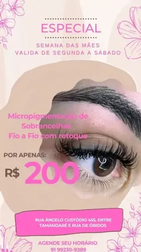 Micropigmentação de sobrancelhas