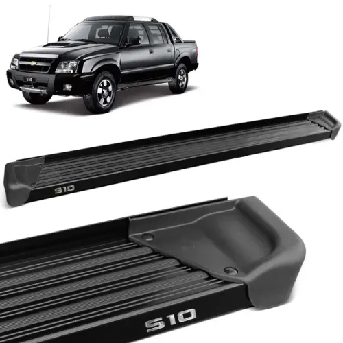 Estribo Chevrolet S10 C /2011 - Alumínio Preto