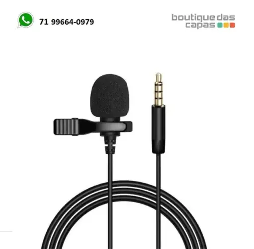 mt-3302 Microfone de lapela tomate youtuber iphone pc celular 1 metro