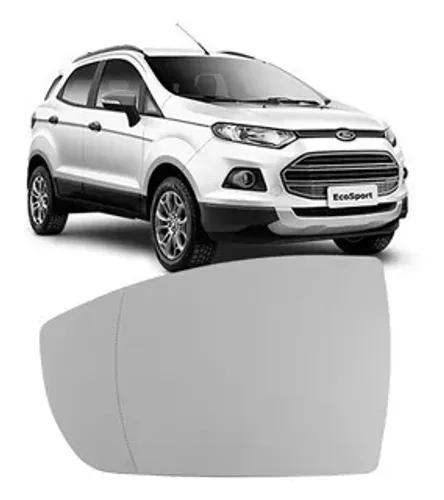 Lente Retrovisor For Ecosport 2013 à 2021 - L Direito - Lente C/ Placa - Metagal 