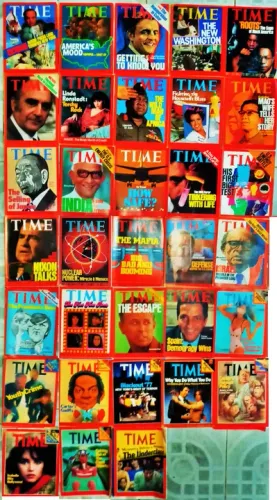 Time magazine - coleção de 17 de jan de 1977 a 29 de ago de 1977
