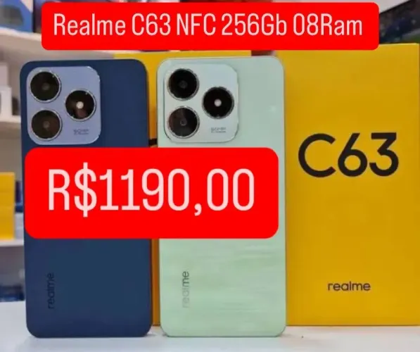 Realme C63 NFC 4G 256+08 Lacrado Entregamos Garantia 