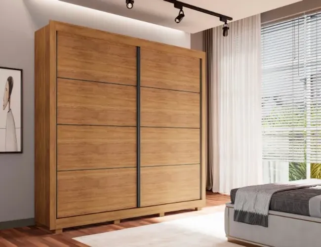 Promoção Guarda Roupa Marrom 100% MDF - 22/10