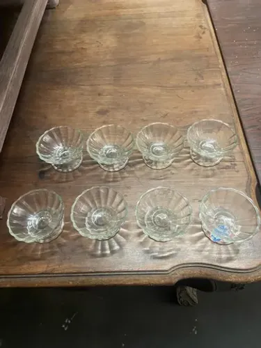 Conjunto Com 08 Taças Para Sobremesa Em Vidro