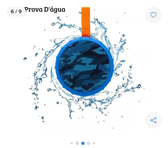 Caixa De Som A Prova Dágua Bluetooth Completa Potente