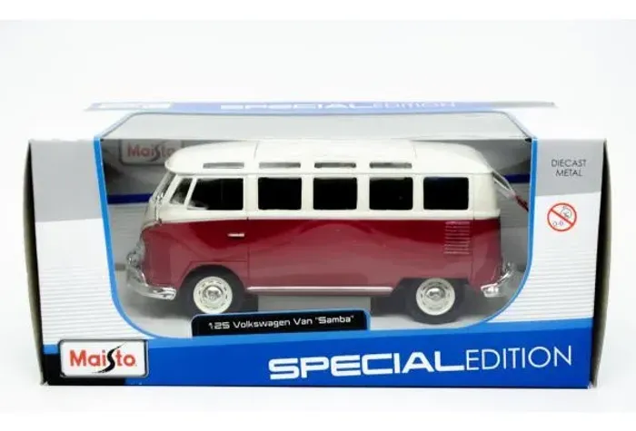 Miniatura Volkswagen Van Samba Maisto 1/25