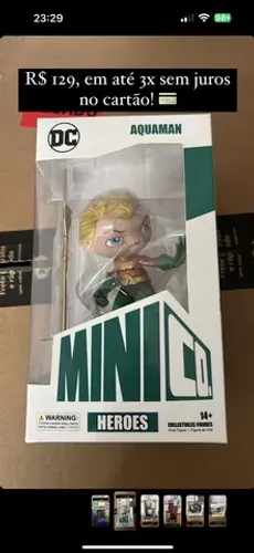Aquaman minico R$ 129