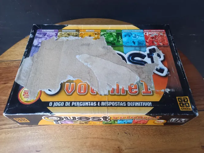 Jogo de Perguntas Quest Volume 1 - GAME BOARD GROW Usado completo 