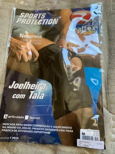 Joelheira com tala para lesão