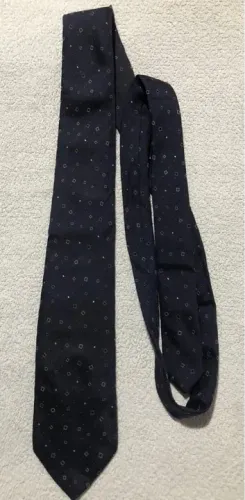 Gravata Social 100% seda Azul com Desenho VR Menswear