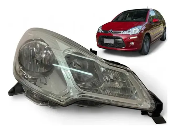 Farol Citroen C3 Direito 2013 2014 2015 2016 2017 2018 2019