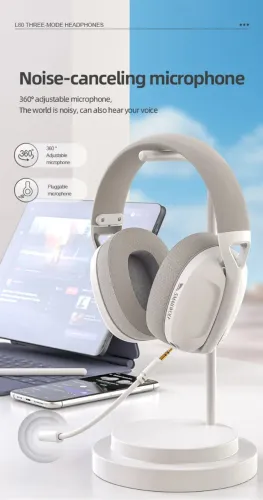Headset Gamer SmaILWOLF L80 Bluetooth sem fio com fio Tri Mode