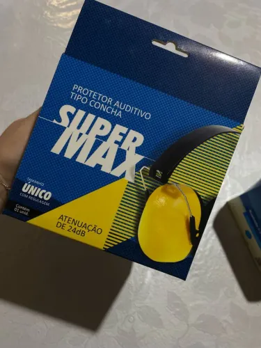 Protetor Auditivo Tipo Concha Super Max - Atenuação de 24dB