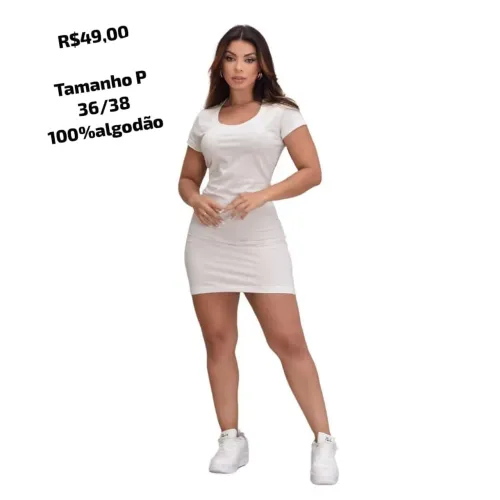 Vestido 100% algodão conforto e qualidade