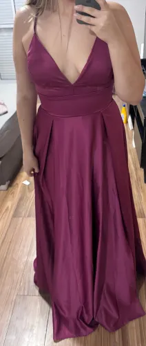 Vestido madrinha Fúcsia 