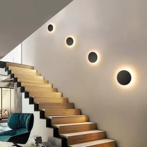 Arandela Eclipse Luz Indireta 9w 3 Tonalidades Led Integrado