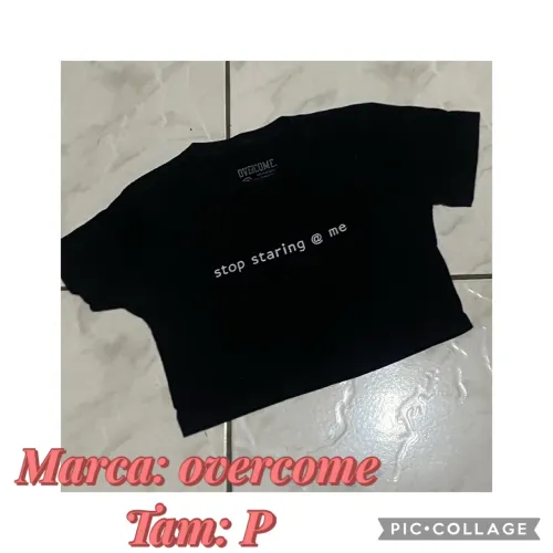 Cropped Overcome TAM P por R$ 19,99
