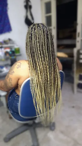 Tranças Box Braids Loiro Ombré