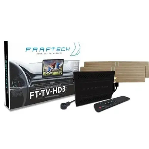 Sintonizador e Receptor TV Digital Automotivo Full HD HDMI Faaftech FT-TV-HD III